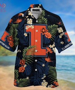 Hawaiian Illinois Fighting Illini Shirt & Shorts - Tropical Patterns for Fans