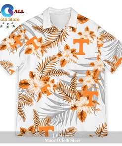 Hawaiian Tropical Patterned Tennessee Volunteers Shirt for Fans Club and Summer Gift