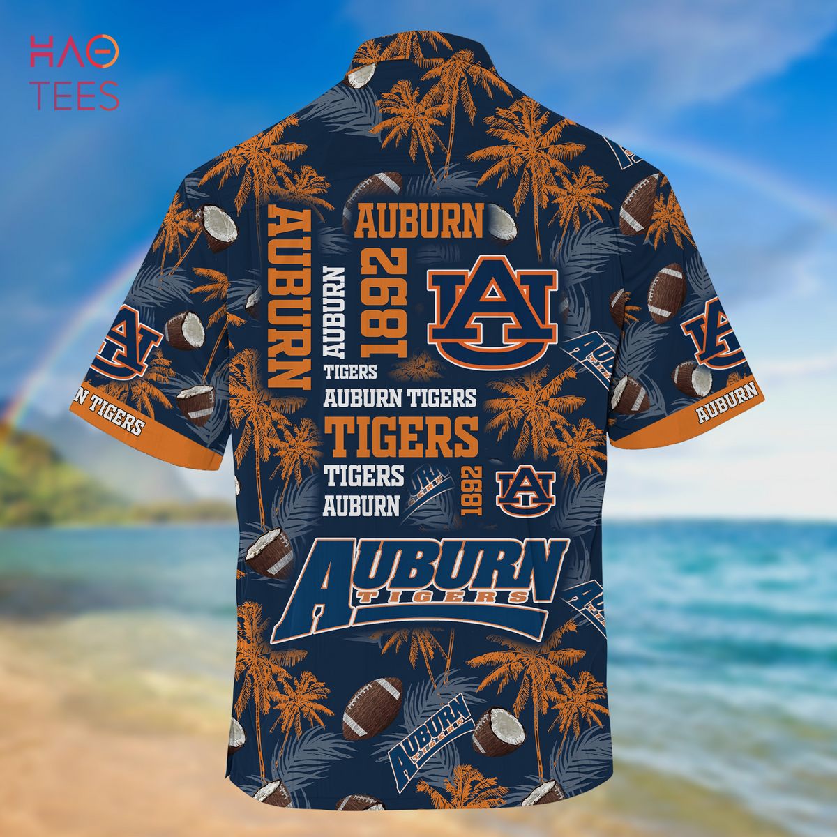 Hibiscus Summer Style: Auburn Tigers Hawaiian Shirt