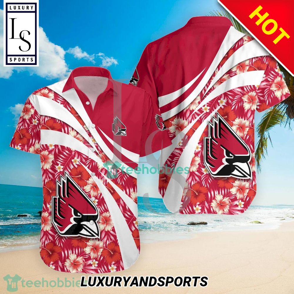 Hibiscus Tropical Flower Ball State Cardinals NCAA Hawaiian Shirt
