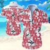 High-Quality Houston Cougars Floral Pattern Hawaiian Shirt and Shorts for Men 