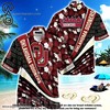 High-Quality Oklahoma Sooners Hawaiian Shirt with Tropical Flower Pattern - Perfect for the Beach