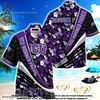 High-Quality TCU Horned Frogs Hawaiian Shirt with Tropical Flower Pattern - Perfect for the Beach