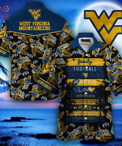 Hot Trending: West Virginia Mountaineers Summer Hawaiian Shirt with Tropical Flower Pattern 