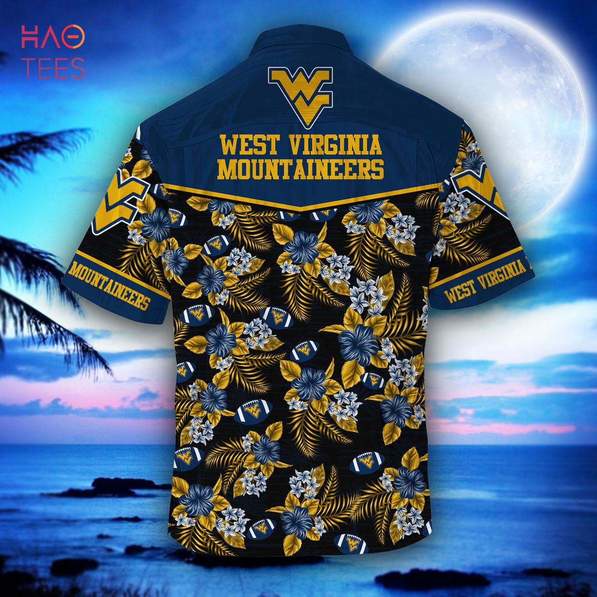 Hot Trending: West Virginia Mountaineers Summer Hawaiian Shirt with Tropical Flower Pattern