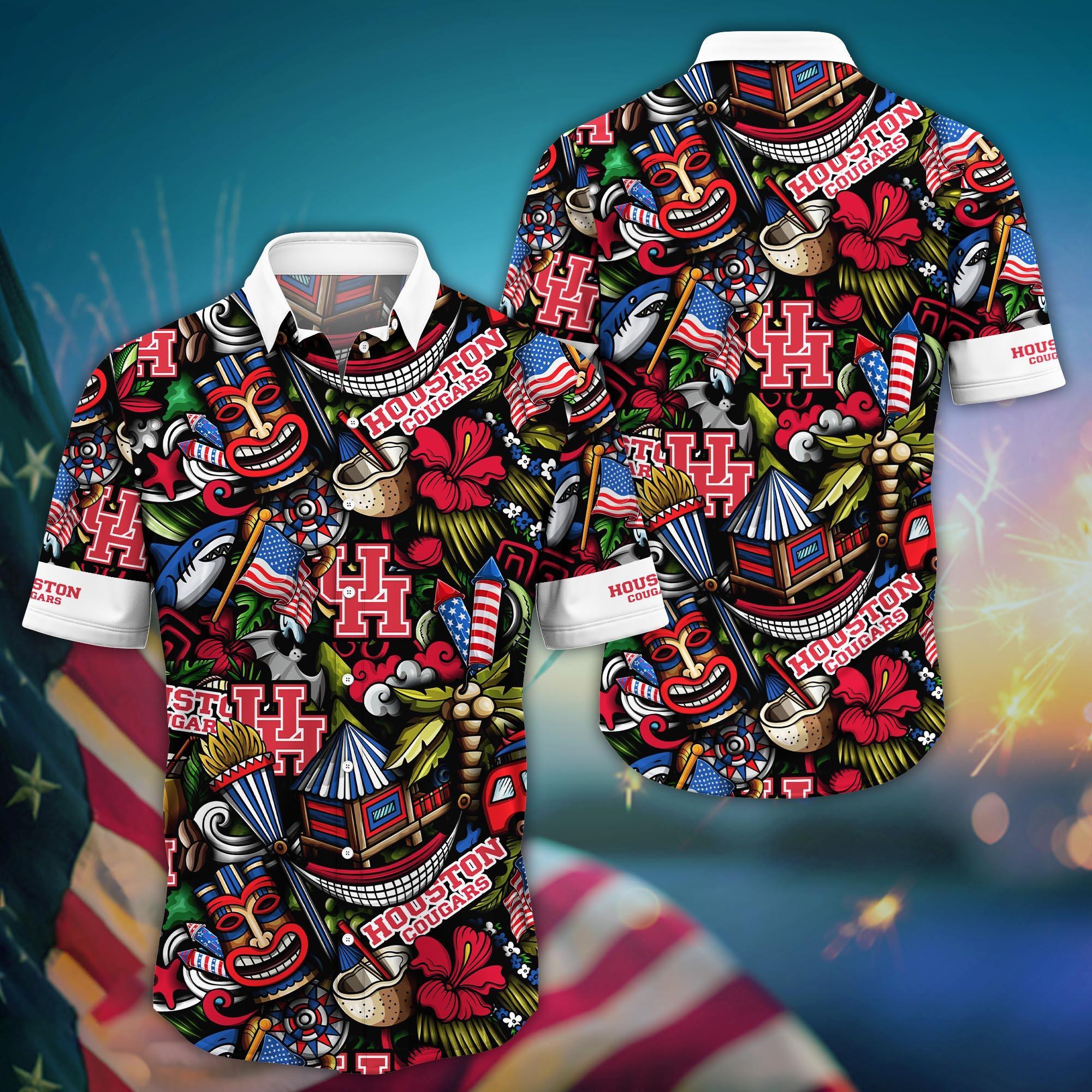 Houston Cougars NCAA Flower Hawaii Shirt For Fans Ver 1