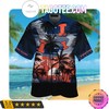 Illinois Fighting Illini Aloha Hawaii Shirt and Beach Short Set - Trendy 