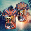 Illinois Fighting Illini Baby Yoda NCAA Hawaiian Shirt and Shorts - Must-Have For Fans 