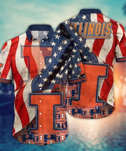 Illinois Fighting Illini NCAA Flower Hawaii Shirt For Fans Ver 11