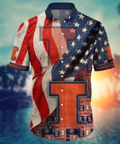 Illinois Fighting Illini NCAA Flower Hawaii Shirt For Fans Ver 11