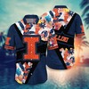 Illinois Fighting Illini NCAA Flower Hawaii Shirt For Fans Ver 12