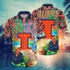 Illinois Fighting Illini NCAA Flower Hawaii Shirt For Fans Ver 19