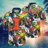Illinois Fighting Illini NCAA Flower Hawaii Shirt For Fans Ver 2