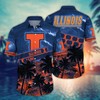 Illinois Fighting Illini NCAA Flower Hawaii Shirt For Fans Ver 21