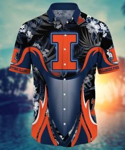 Illinois Fighting Illini NCAA Flower Hawaii Shirt For Fans Ver 23