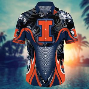 Illinois Fighting Illini NCAA Flower Hawaii Shirt For Fans Ver 23
