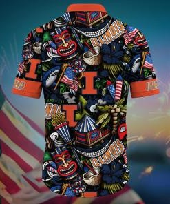 Illinois Fighting Illini NCAA Flower Hawaii Shirt For Fans Ver 24