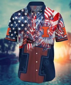 Illinois Fighting Illini NCAA Flower Hawaii Shirt For Fans Ver 30