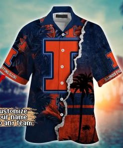 Illinois Fighting Illini NCAA Flower Hawaii Shirt For Fans Ver 33