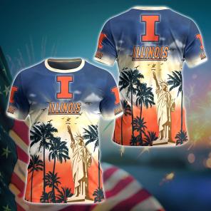Illinois Fighting Illini NCAA Flower Hawaii Shirt For Fans Ver 36