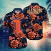 Illinois Fighting Illini NCAA Flower Hawaii Shirt For Fans Ver 4