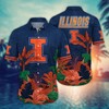 Illinois Fighting Illini NCAA Flower Hawaii Shirt For Fans Ver 6