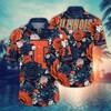 Illinois Fighting Illini NCAA Flower Hawaii Shirt For Fans Ver 8