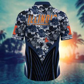 Illinois Fighting Illini NCAA Hawaiian Shirt, Aloha Shirt Ver 1
