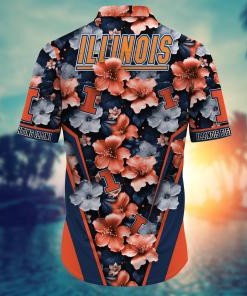 Illinois Fighting Illini NCAA Hawaiian Shirt, Aloha Shirt Ver 2