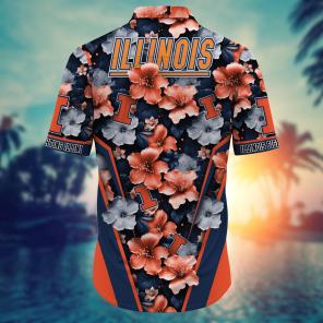 Illinois Fighting Illini NCAA Hawaiian Shirt, Aloha Shirt Ver 2