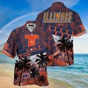 Illinois Fighting Illini NCAA Palm Tree Pattern Hawaii Shirt For Sports Fans