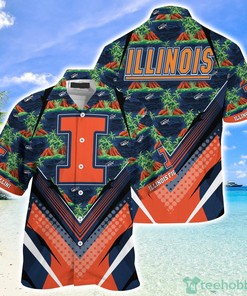 Illinois Fighting Illini Summer Hawaiian Shirt And Shorts - Great Gift For Sports Enthusiasts 