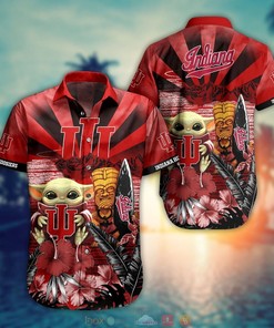 Indiana Hoosiers Baby Yoda NCAA Hawaiian Shirt and Shorts - Unique Gift For Fans 