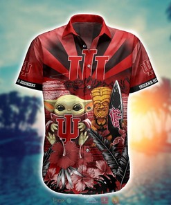 Indiana Hoosiers Baby Yoda NCAA Hawaiian Shirt and Shorts - Unique Gift For Fans