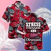 Indiana Hoosiers Beach Hawaiian Shirt - Stress Blessed Obsessed Design 