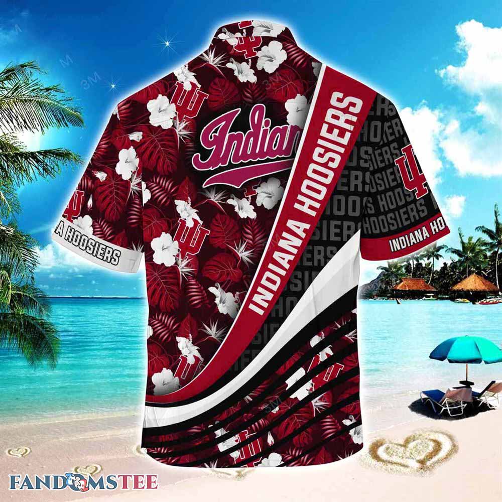 Indiana Hoosiers Beach Hawaiian Shirt - Tropical Flower Design For Fans