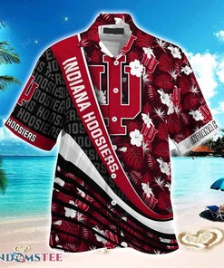 Indiana Hoosiers Beach Hawaiian Shirt - Tropical Flower Design For Fans