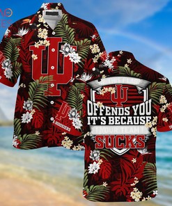 Indiana Hoosiers Hawaiian Shirt And Shorts For Summer, Tropical Patterns For Fans 