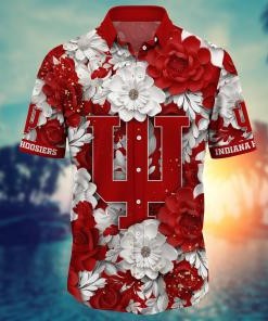 Indiana Hoosiers NCAA Flower Hawaii Shirt For Fans Ver 12