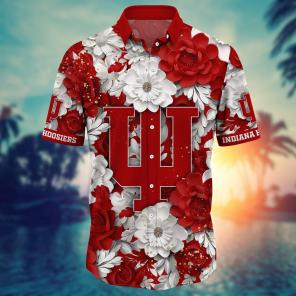 Indiana Hoosiers NCAA Flower Hawaii Shirt For Fans Ver 12