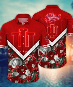 Indiana Hoosiers NCAA Flower Hawaii Shirt For Fans Ver 16