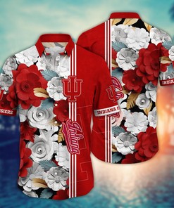 Indiana Hoosiers NCAA Flower Hawaii Shirt For Fans Ver 23
