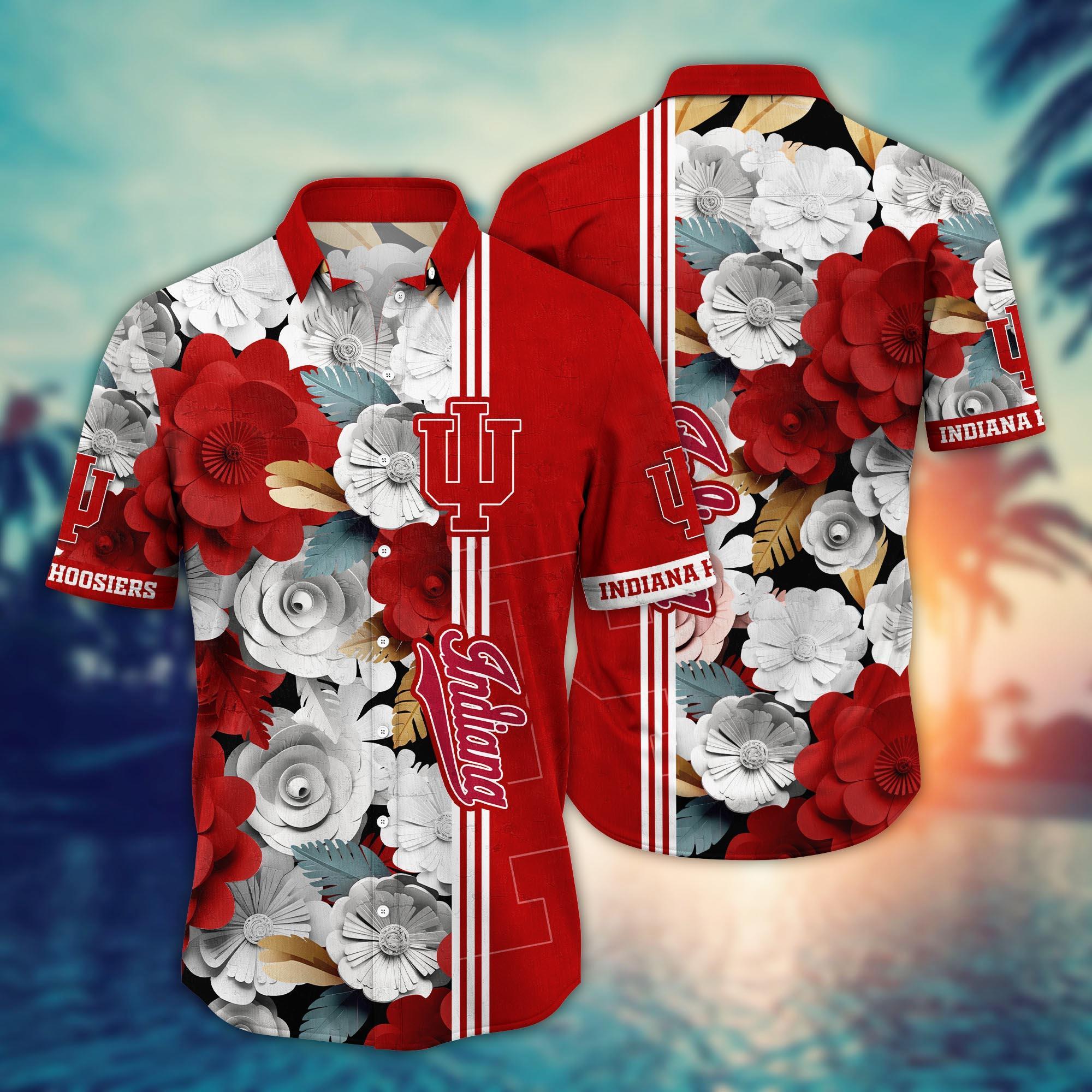 Indiana Hoosiers NCAA Flower Hawaii Shirt For Fans Ver 23