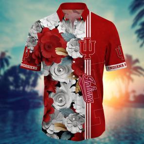 Indiana Hoosiers NCAA Flower Hawaii Shirt For Fans Ver 23