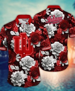 Indiana Hoosiers NCAA Flower Hawaii Shirt For Fans Ver 3