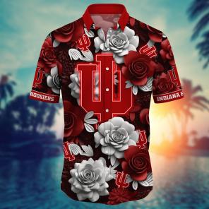Indiana Hoosiers NCAA Flower Hawaii Shirt For Fans Ver 3
