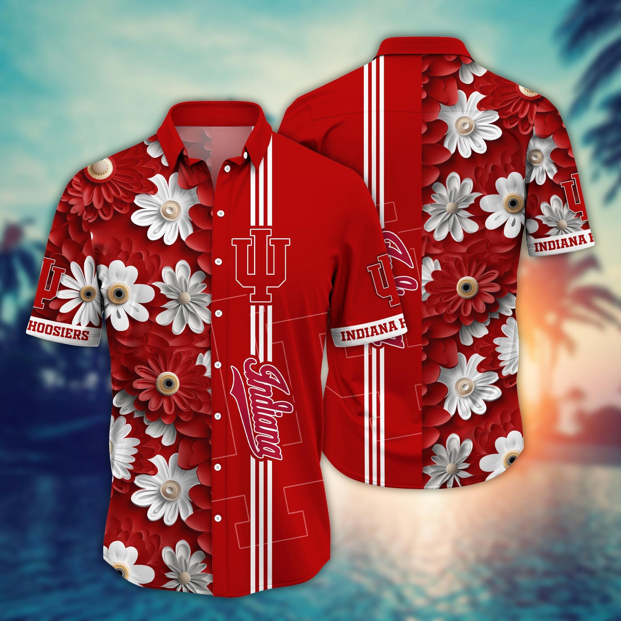 Indiana Hoosiers NCAA Flower Hawaii Shirt For Fans Ver 5