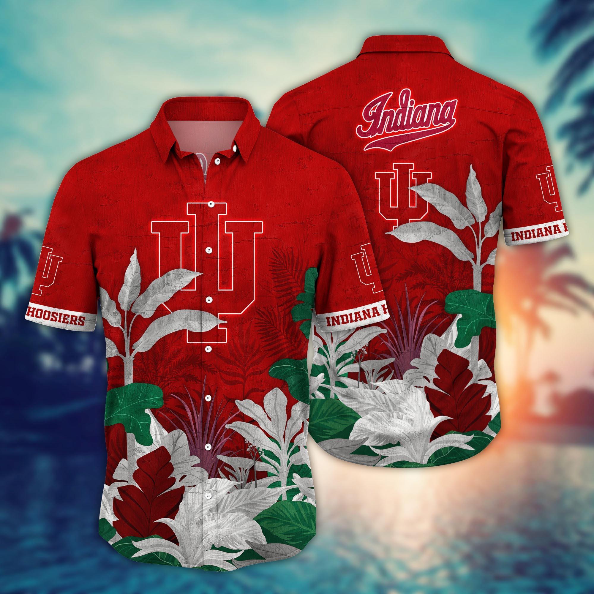 Indiana Hoosiers NCAA Flower Hawaii Shirt For Fans Ver 6