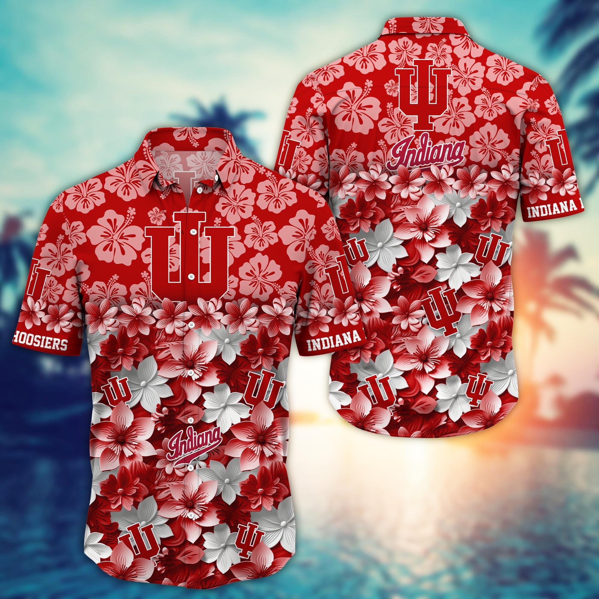 Indiana Hoosiers NCAA Hawaiian Shirt Gift For Fan