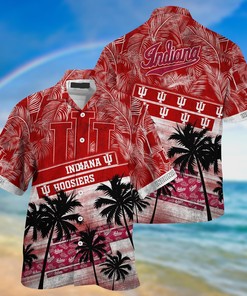 Indiana Hoosiers NCAA Palm Tree Pattern Hawaii Shirt For Sports Fans